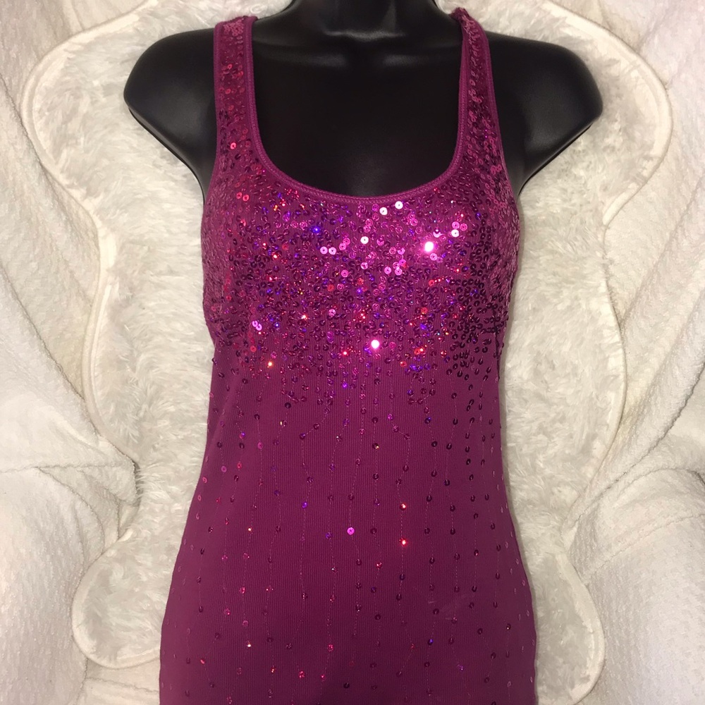 Express sparkle tank top
